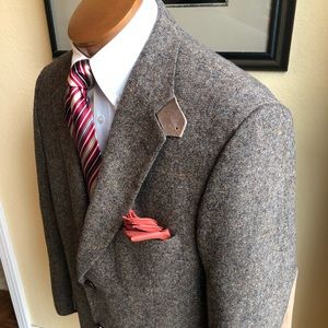 Stafford Heavy Wool Tweed Blazer w/Elbow Patches